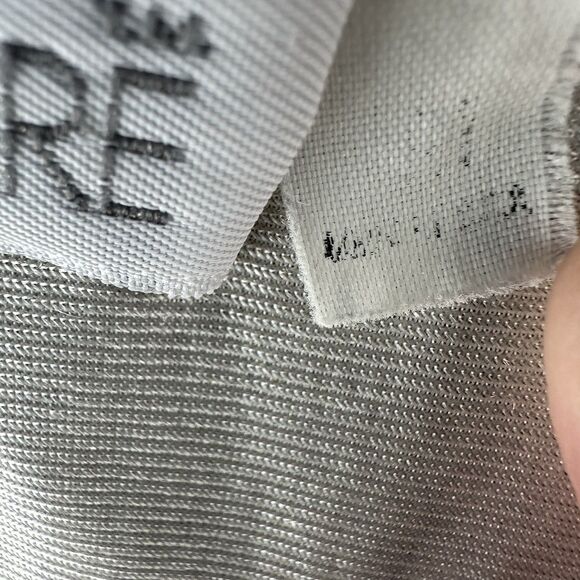 Vintage Vandemere Satin Nightgown Ivory Button Front Floral Lace USA Made M - Picture 6 of 6